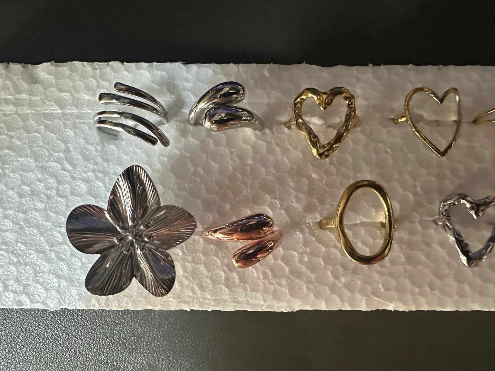 Anillos de acero inoxidable talla ajustable – photo 2